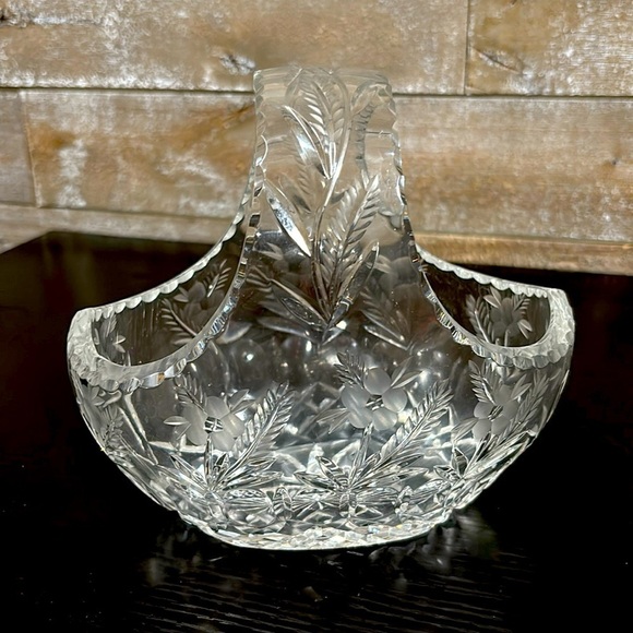 crystal Other - Vintage crystal basket